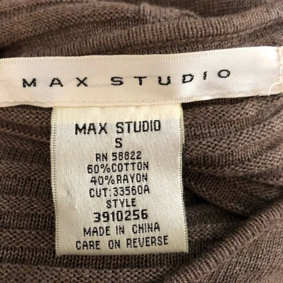 Max Studio Women's Size S Tan Casual Sweater Dress - Picture 4 of 4